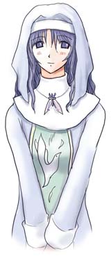 色塗り完了、衣装は黒か白か迷った挙げ句、白に。