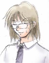 余裕を見せつつ暑そうな顔