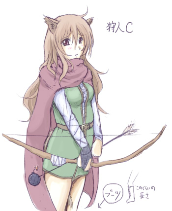 狩人Bおねえさんが強気系だったのでCは弱気系。そして狩人Aは主人公顔!
